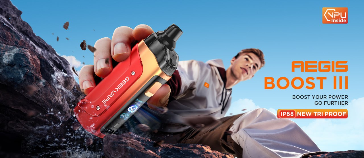 Geek Vape Aegis Boost 3 - Это новейшее устройство в линейке Aegis, сочетающее в себе передовые технологии и надежность, ставшие визитной карточкой бренда.
